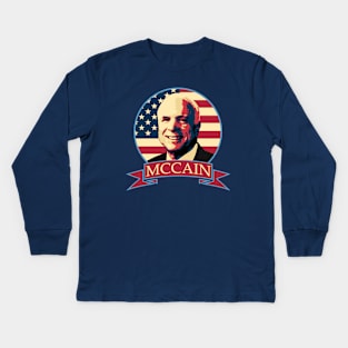 John McCain American Banner Kids Long Sleeve T-Shirt